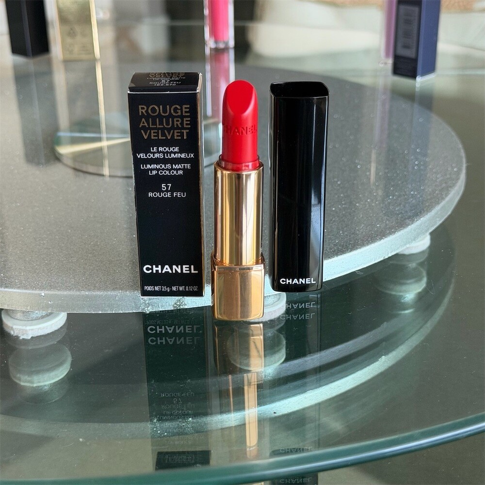 CHANEL Rouge Allure Velvet Lipstick 57 Rouge Feu Luminous Matte BNIB